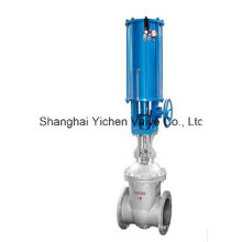 API 6D Pneumatic Flanged Double Disc Parallel Gate Valve (Z640H)